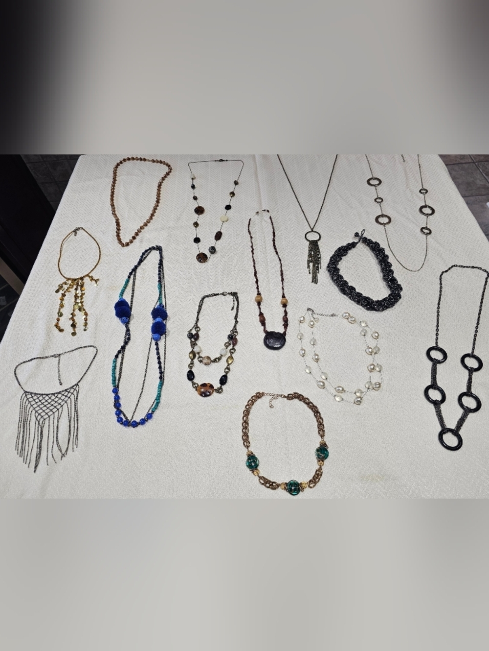 13 NECKLACES LOT  EARTHTONE Collection